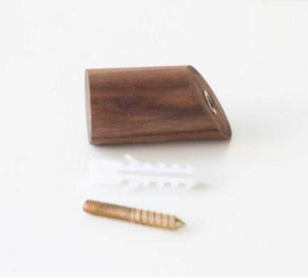 Wall Peg Hooks in Natural Wood Walnut Small