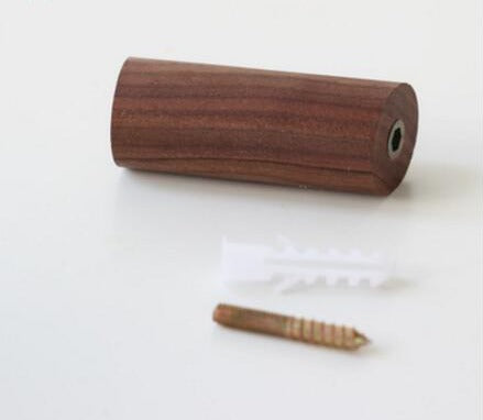 Wall Peg Hooks in Natural Wood Walnut Medium