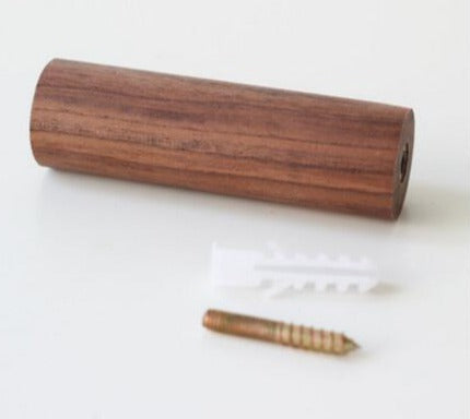 Wall Peg Hooks in Natural Wood Walnut Large