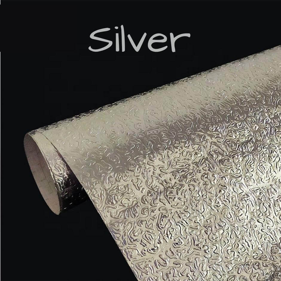Decorative Marble Contact Paper Silver