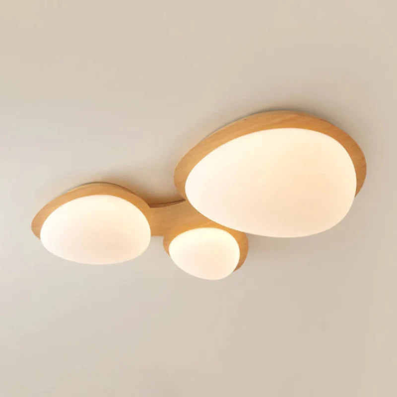 Walnut Nest Ceiling Lamp Large