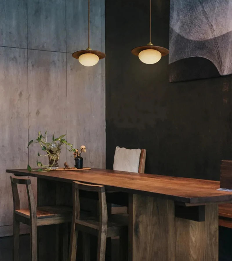 Walnut Nest LED Pendant Light