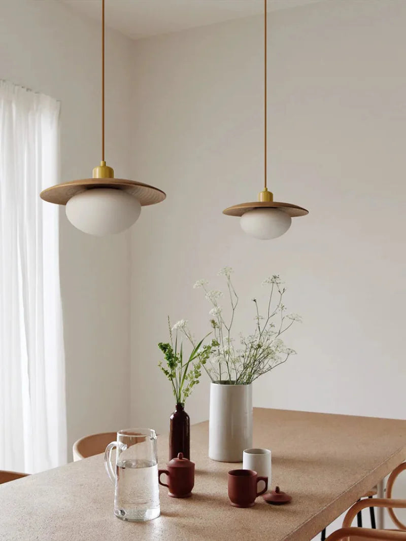 Walnut Nest LED Pendant Light
