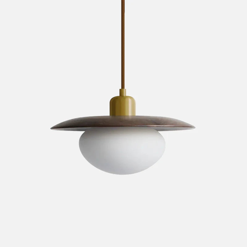 Walnut Nest LED Pendant Light Walnut Single