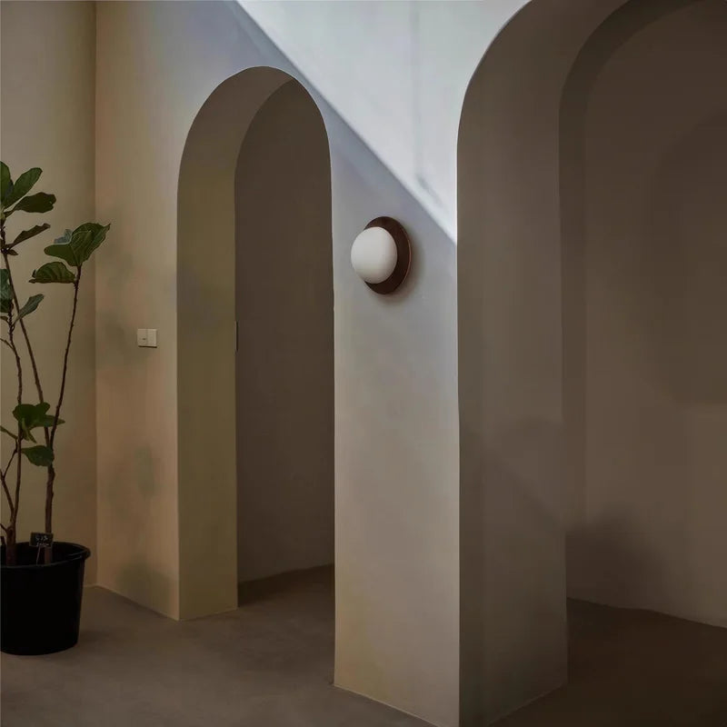 Walnut Nest Wall Sconce