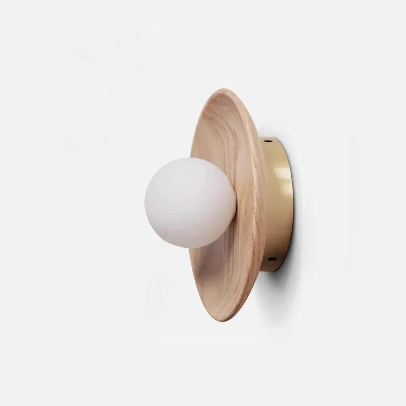 Walnut Nest Wall Sconce Oak Small