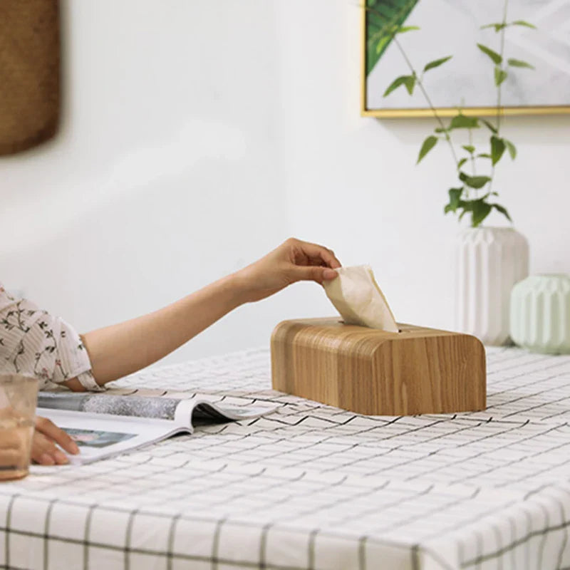 Walnut Wood Tissue Box
