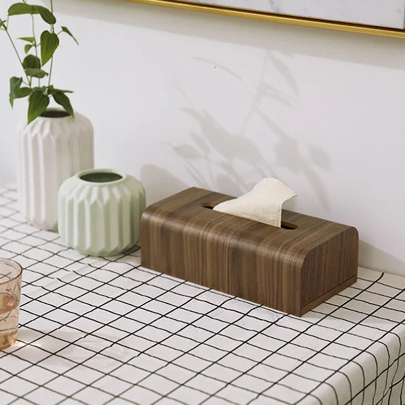 Walnut Wood Tissue Box