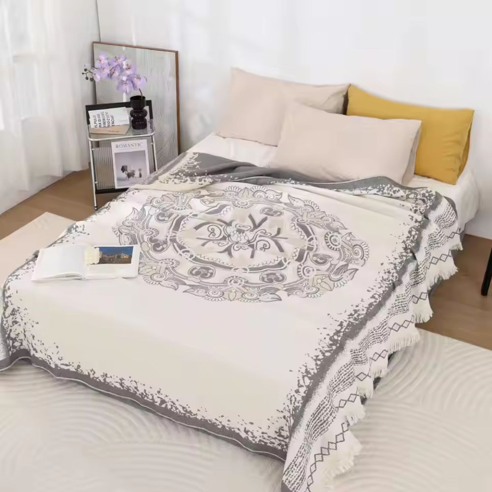 Wander Cotton Boho Mandala Blanket Stonebloom