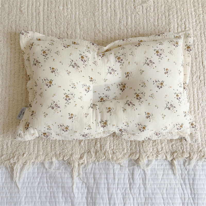 Cotton Muslin Toddler Pillow Violet