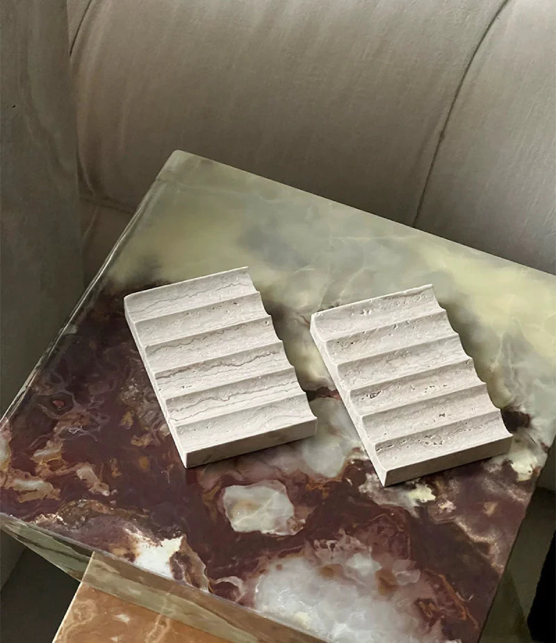 Wave Marble Soap Dish