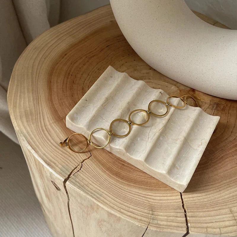 Wave Marble Soap Dish