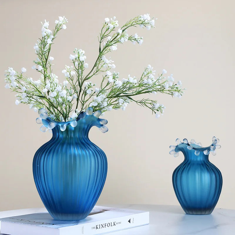 Wave Ripple Glass Vase
