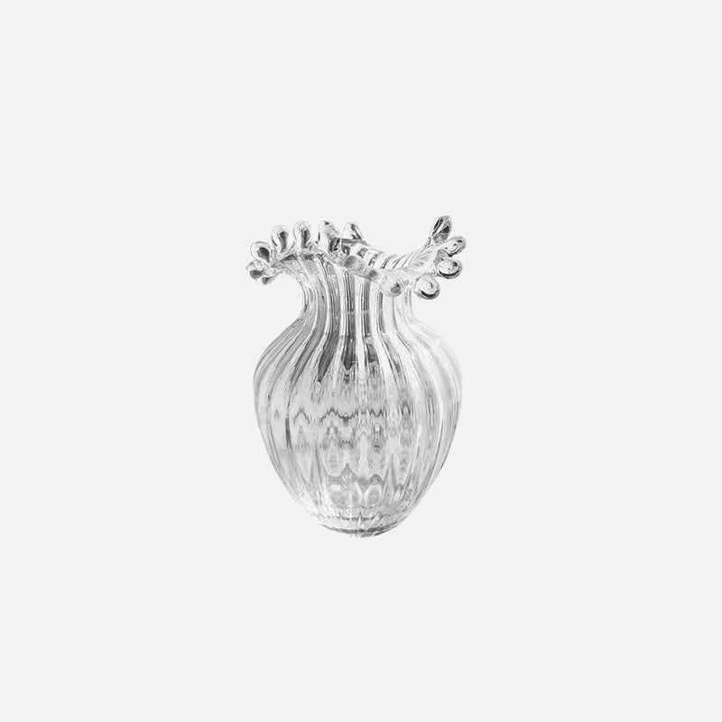 Wave Ripple Glass Vase
