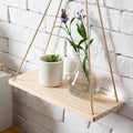 Wooden Rope Swing Wall-Mounted Rack