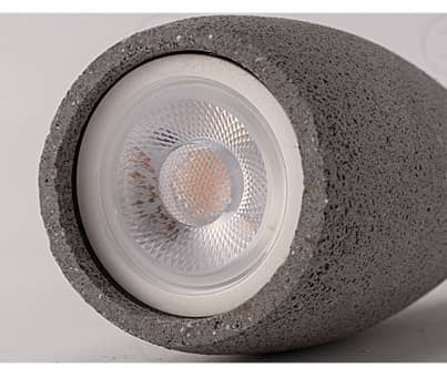 Sculpted Stone Pendant Light