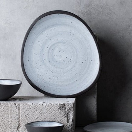 Whipped Pebble Bowl & Platter Set Large plate