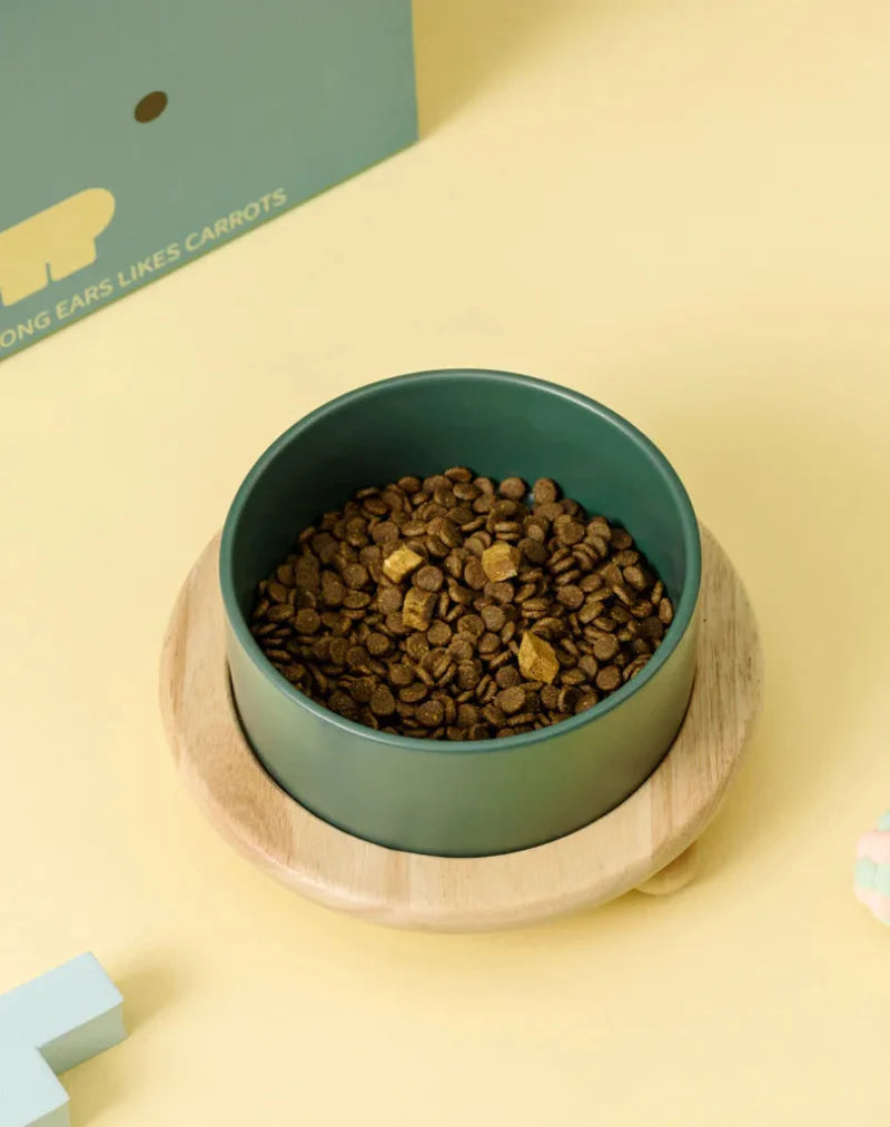 Whisker Wood Pet Feeding Bowl