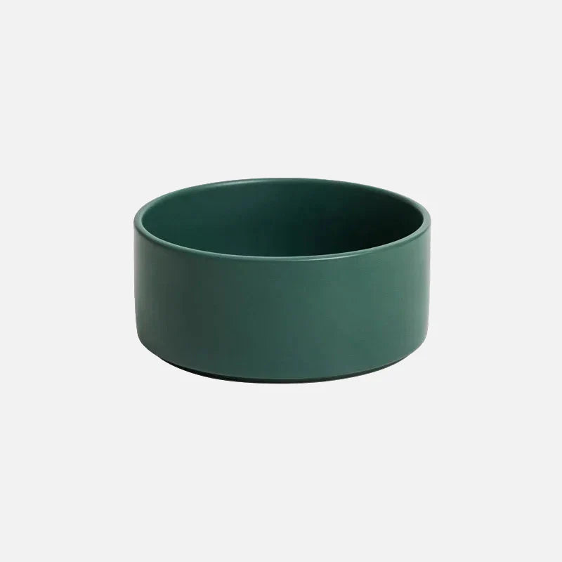 Whisker Wood Pet Feeding Bowl Green No Stand