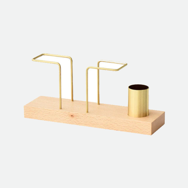 Wood Tissue Organizer Beech Napkin & Toothpick Holder
