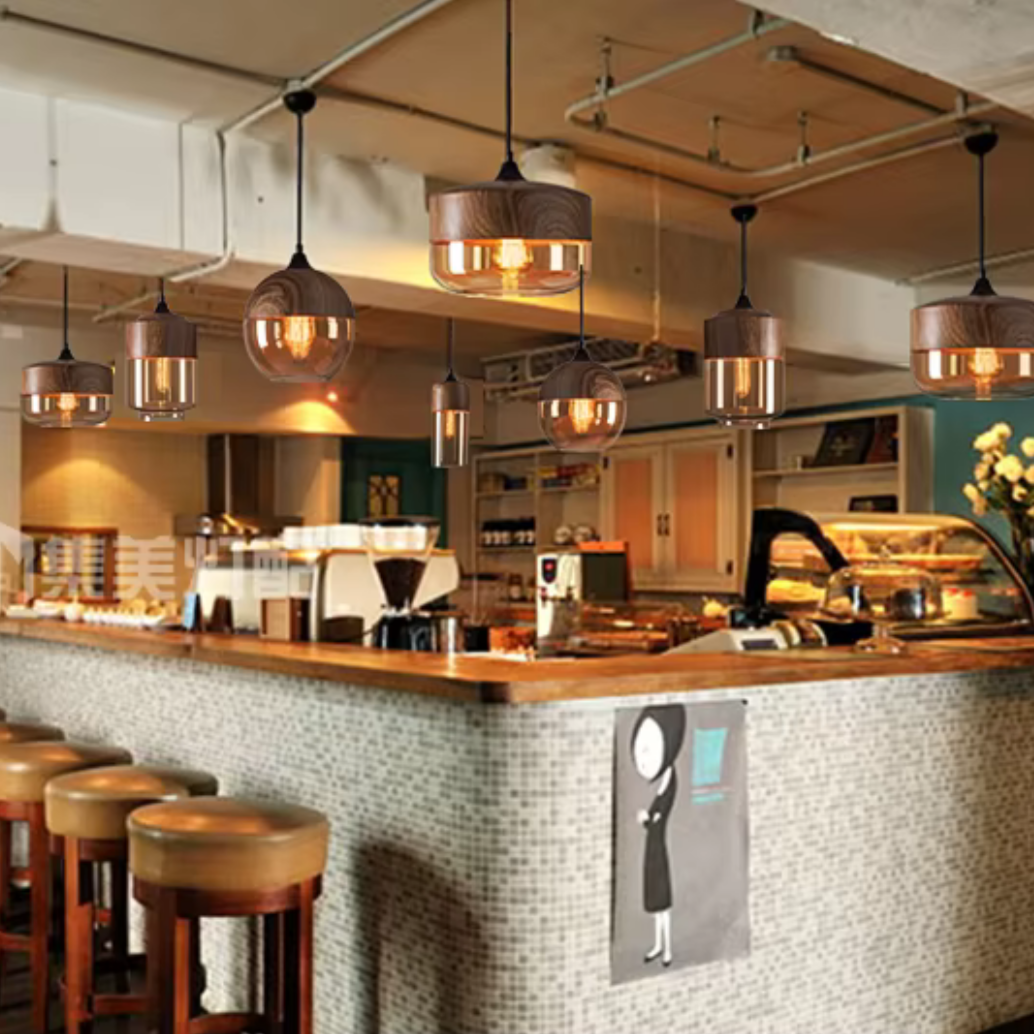 Woodcrest Glass Pendant Light Collection - FINAL SALE
