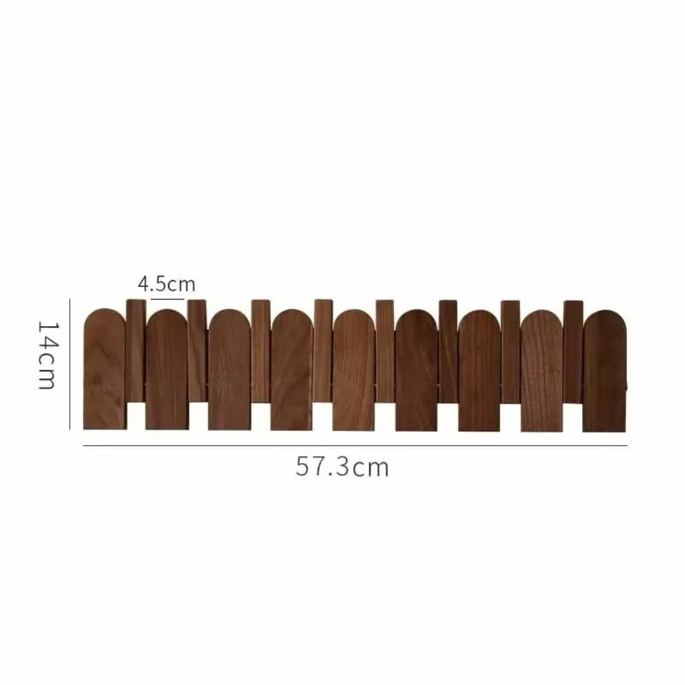 Piano Wooden Hook Wall Coat Rack 8 Hooks