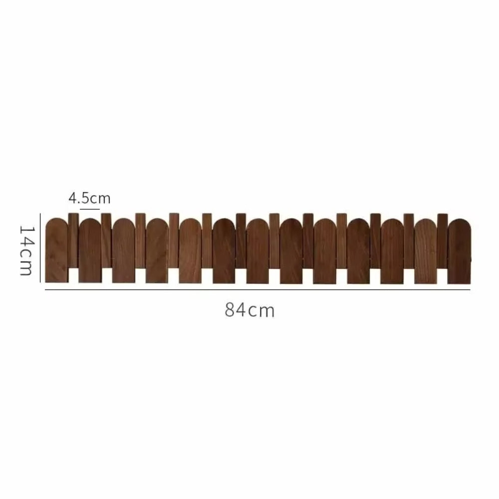 Piano Wooden Hook Wall Coat Rack 12 Hooks
