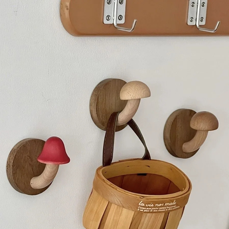 Mushroom Grove Wall Hooks – Set of 4