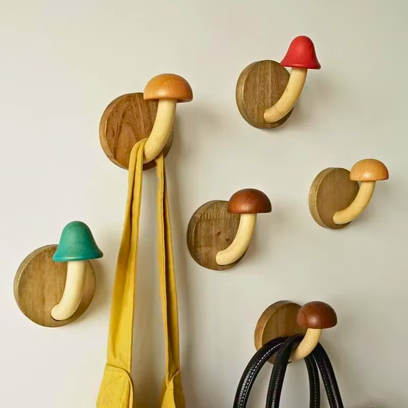 Mushroom Grove Wall Hooks – Set of 4