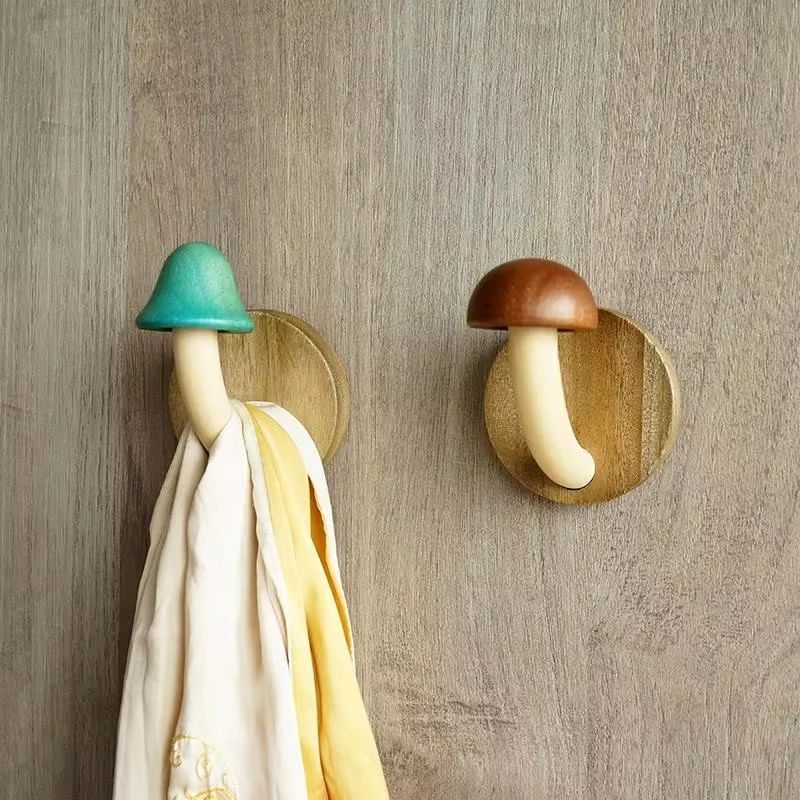 Mushroom Grove Wall Hooks – Set of 4