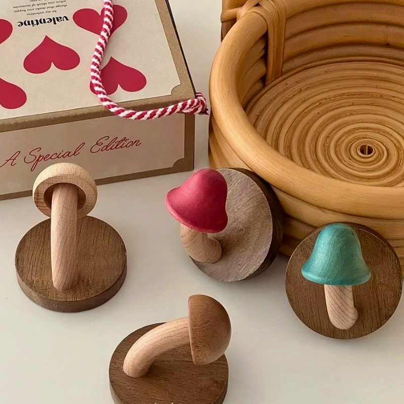 Mushroom Grove Wall Hooks – Set of 4