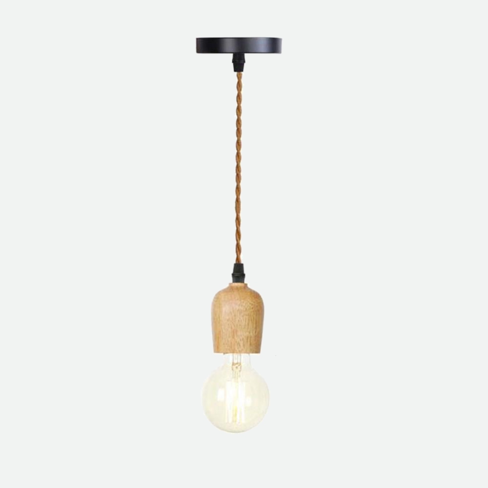 Woodie Single Pendant Light Socket