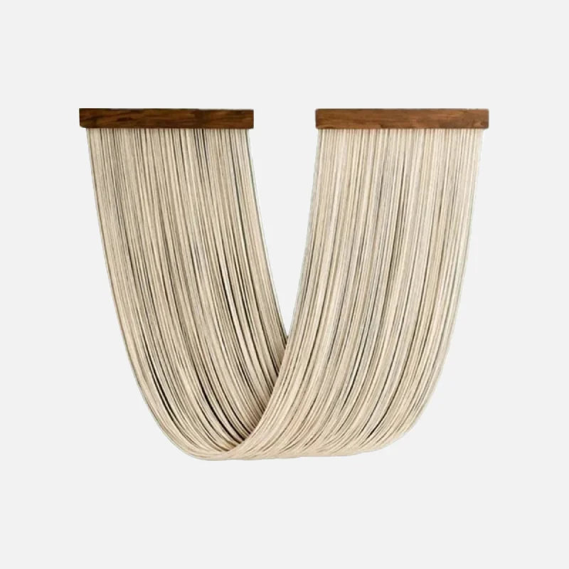 Woven Cascade Wall Hanging Cream