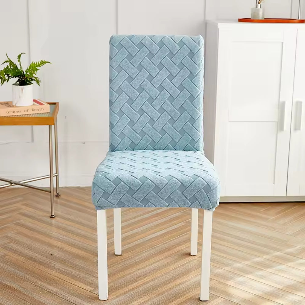 Woven Guard Jacquard Chair Cover Sky Mist Blue