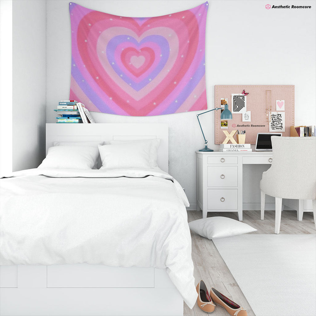 Y2K Heart Tapestry