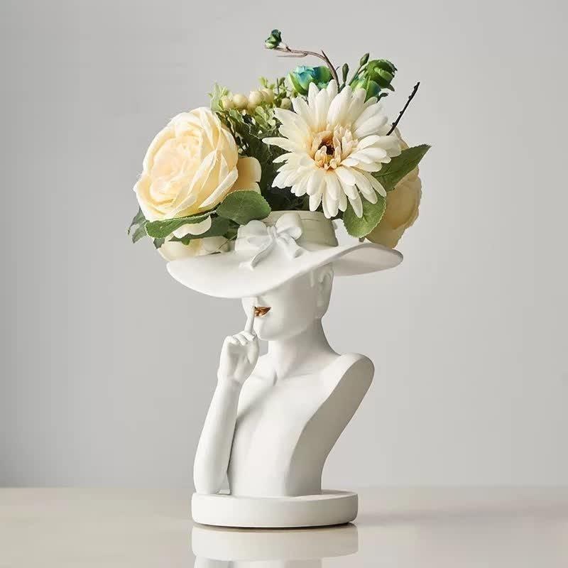 Woman Cap Container White (B)