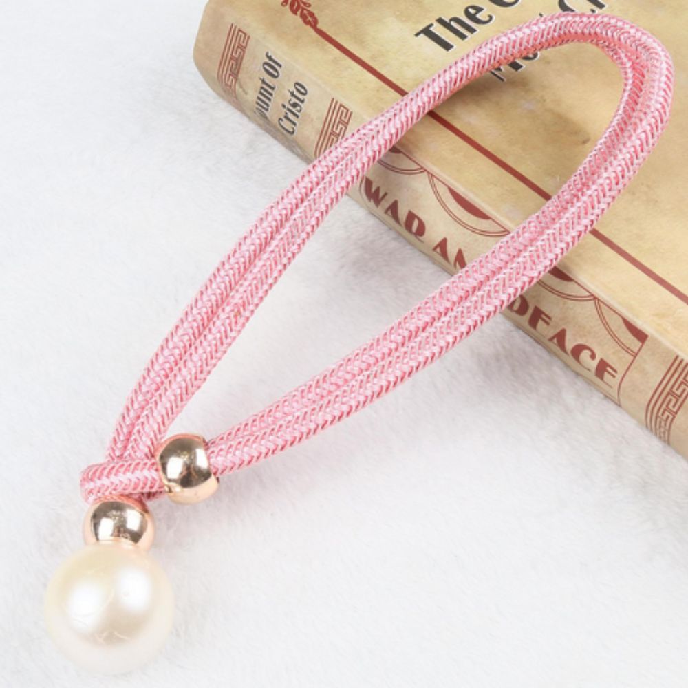 Lustrous Pearl Curtain Tie Back | 2 Pcs Set Pink