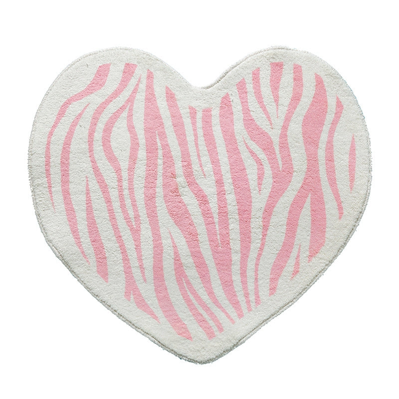 Aesthetic Heart Rug Zebra