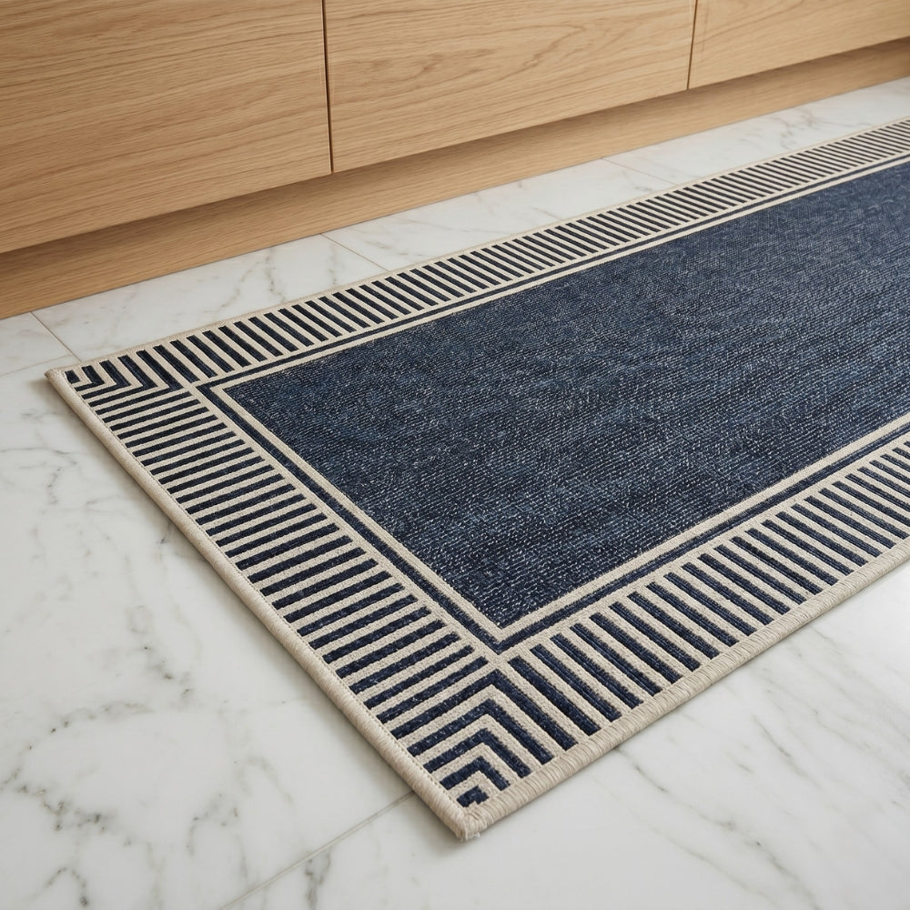Zebra Stripe Soft Kitchen Runner Mat