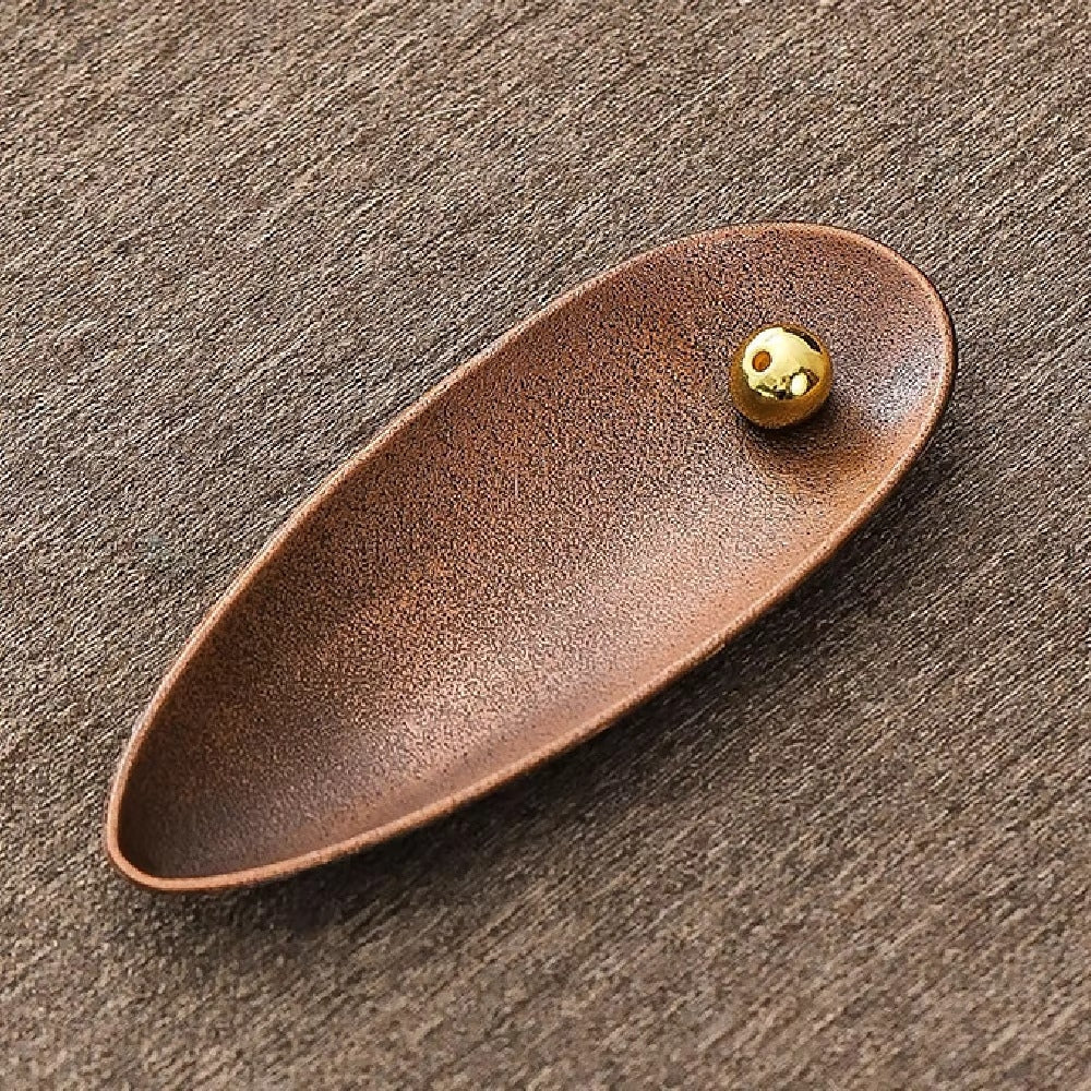 Zen Alloy Bead Incense Holder Copper Dusk 5.5"x 2.1"x 0.6"