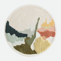 Zeta Abstract Scenic Pattern Wool Rug