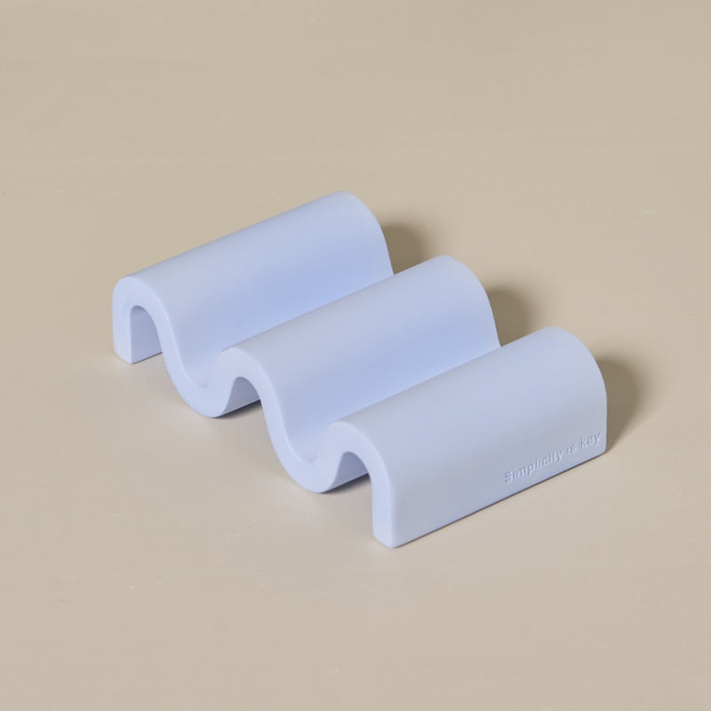Zig Zag Ceramic Tray & Organizer Periwinkle