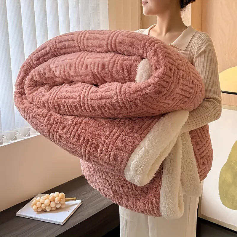 Plush Paradise Blanket™️ Peach Pink
