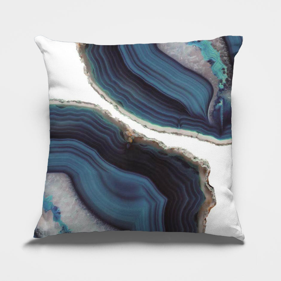 Abstract Blue Cushion Covers Azul