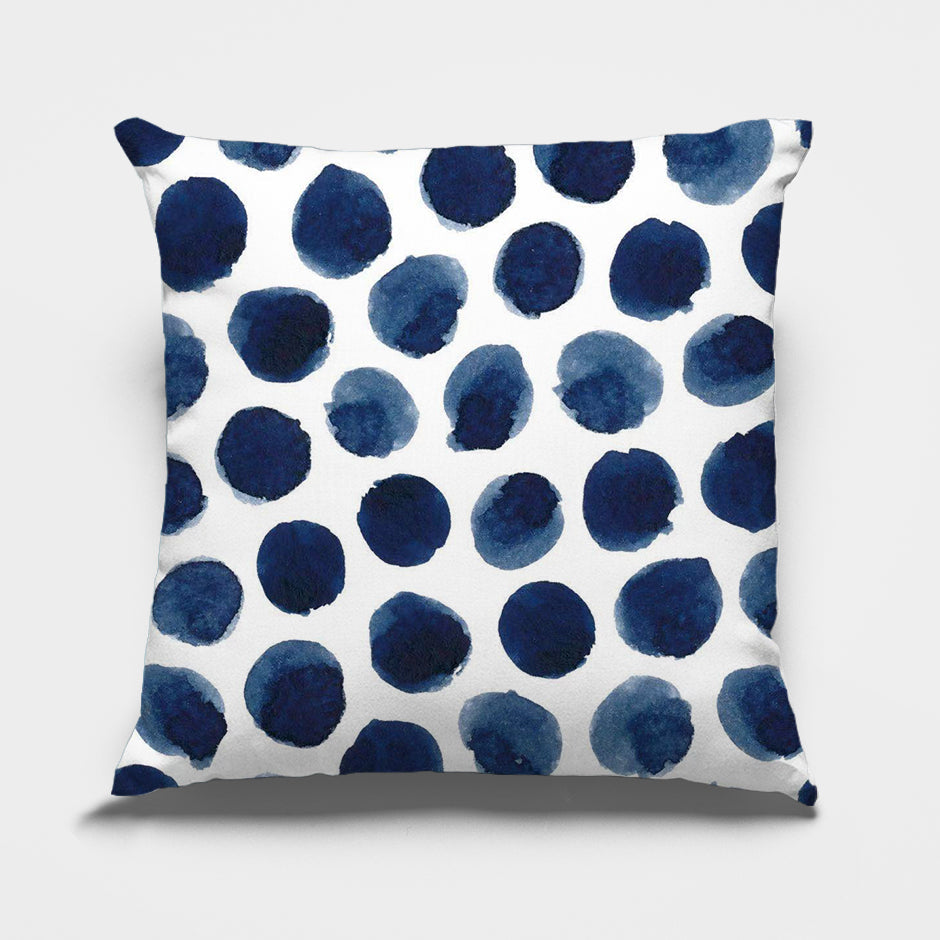 Abstract Blue Cushion Covers Blots