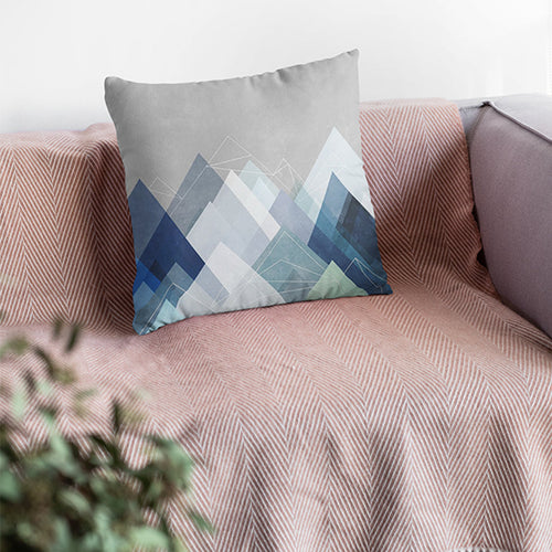 Abstract Blue Cushion Covers