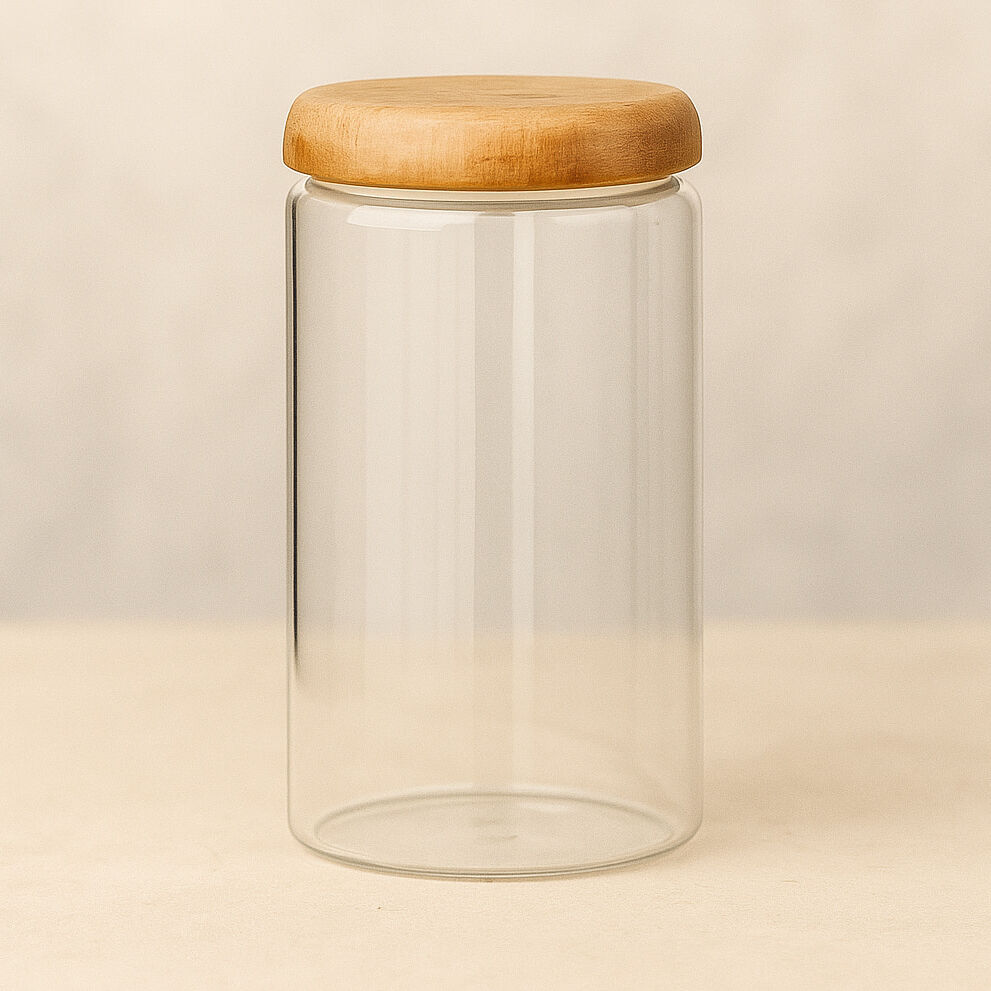 Glass Kitchen Storage Jar Set Large