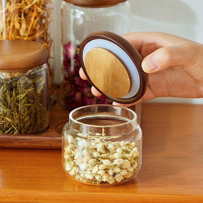 Glass Kitchen Storage Jar Set