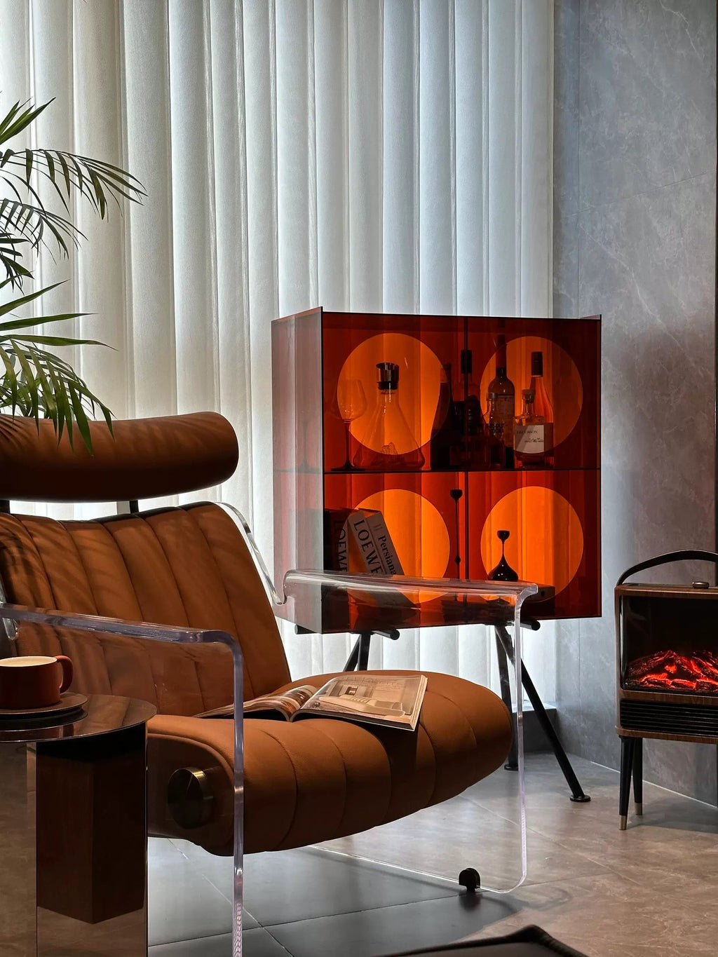 Modern Acrylic Display Cabinet