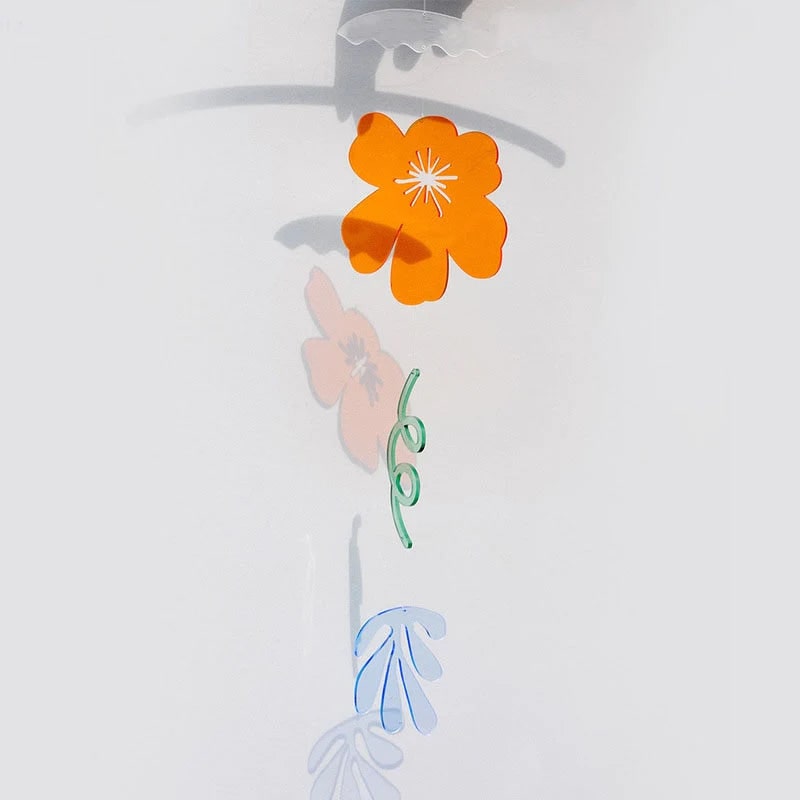 Geometric Wind Chime Mobile Flowers